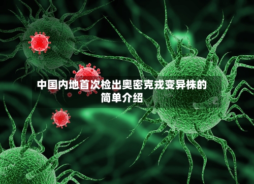 中国内地首次检出奥密克戎变异株的简单介绍