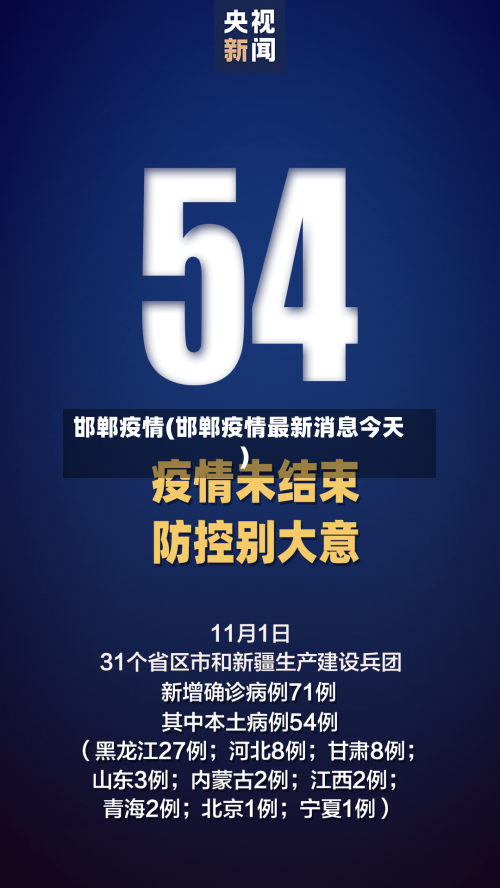 邯郸疫情(邯郸疫情最新消息今天)