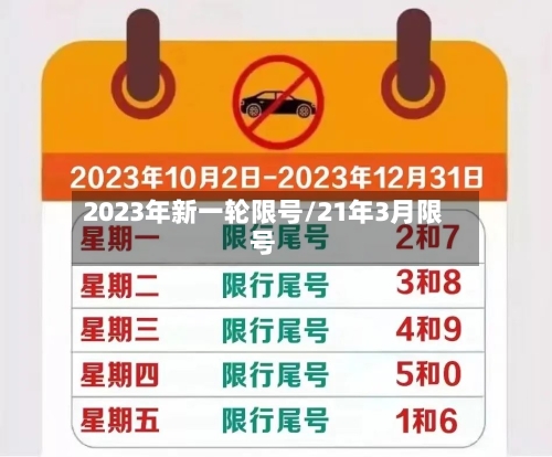 2023年新一轮限号/21年3月限号-第3张图片