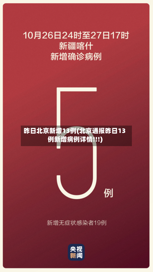 昨日北京新增13例(北京通报昨日13例新增病例详情!!!)