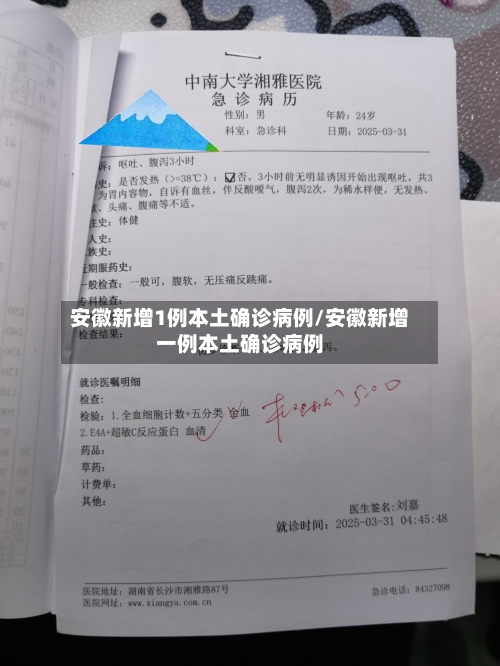 安徽新增1例本土确诊病例/安徽新增一例本土确诊病例