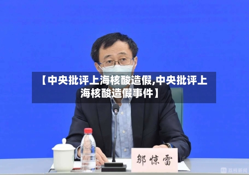 【中央批评上海核酸造假,中央批评上海核酸造假事件】
