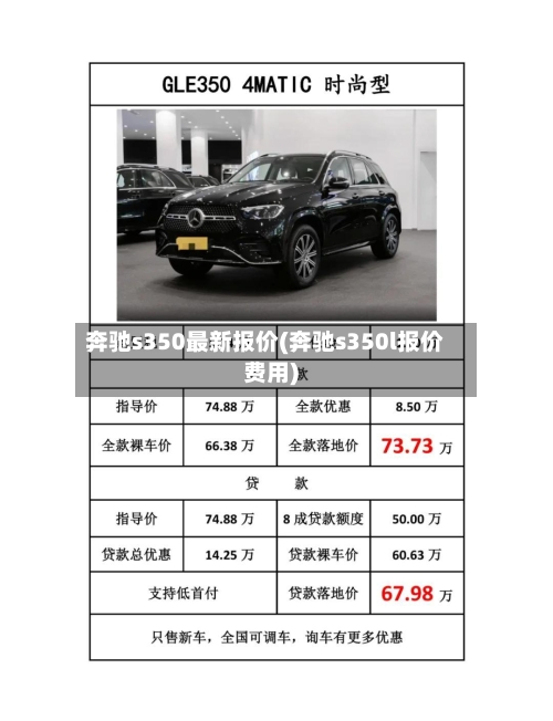 奔驰s350最新报价(奔驰s350l报价费用)